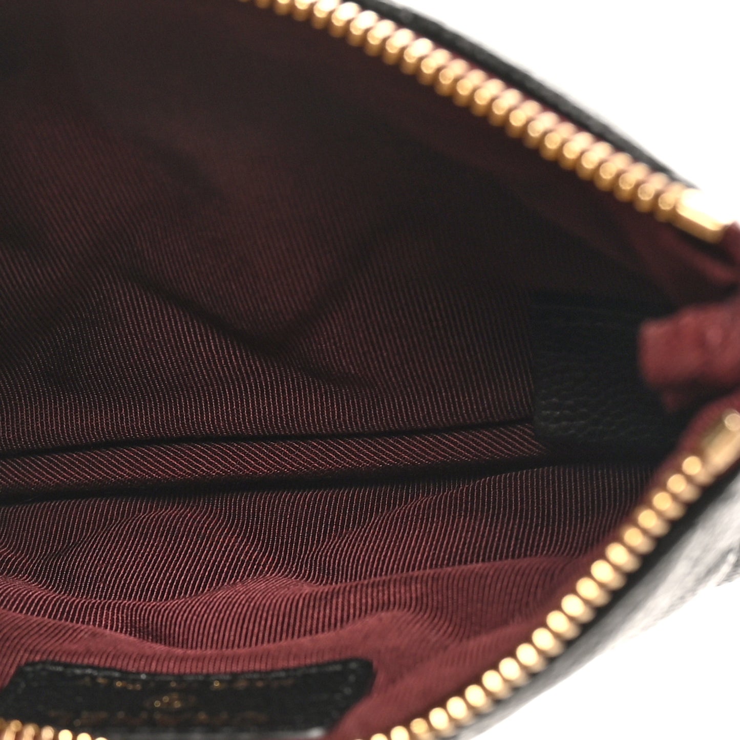 Caviar Quilted Small Cosmetic Case Black