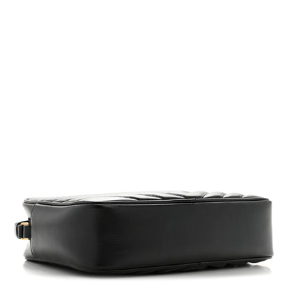 Saint Laurent Calfskin Matelasse Monogram Lou Camera Bag Black 4 of 17