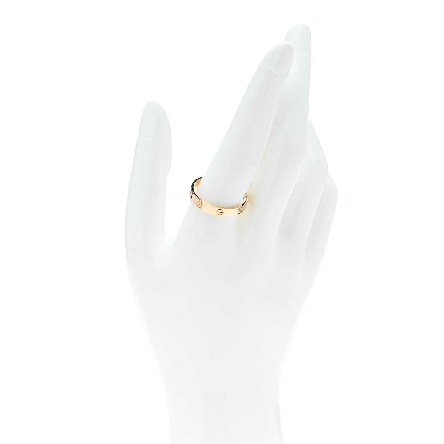 18K Yellow Gold 3.5mm LOVE Wedding Band Ring 65 11