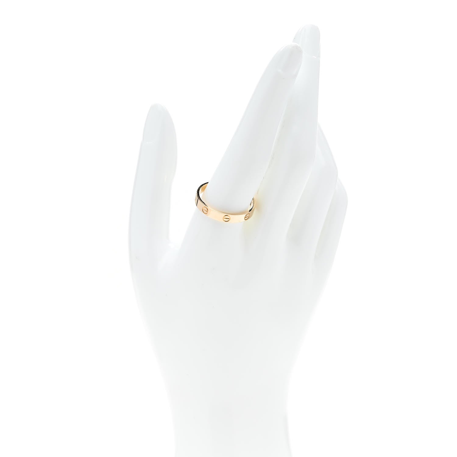 Cartier 18K Yellow Gold 3.5mm LOVE Wedding Band Ring 65 11 2 of 4