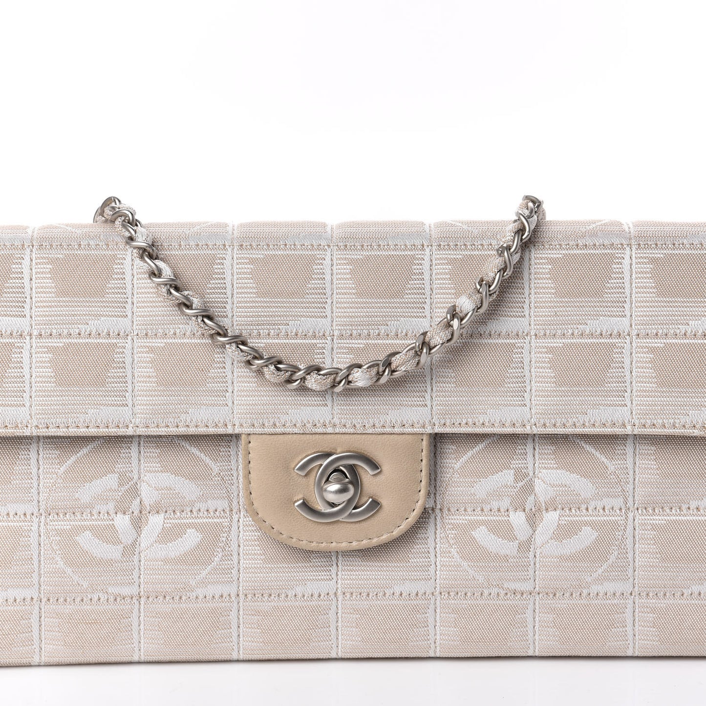 Nylon Travel East West Flap Beige