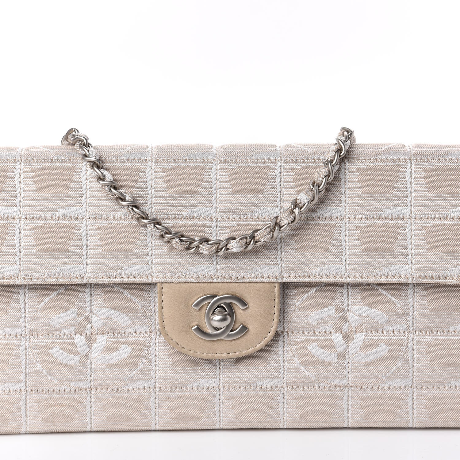 Chanel Nylon Travel East West Flap Beige 13 of 13