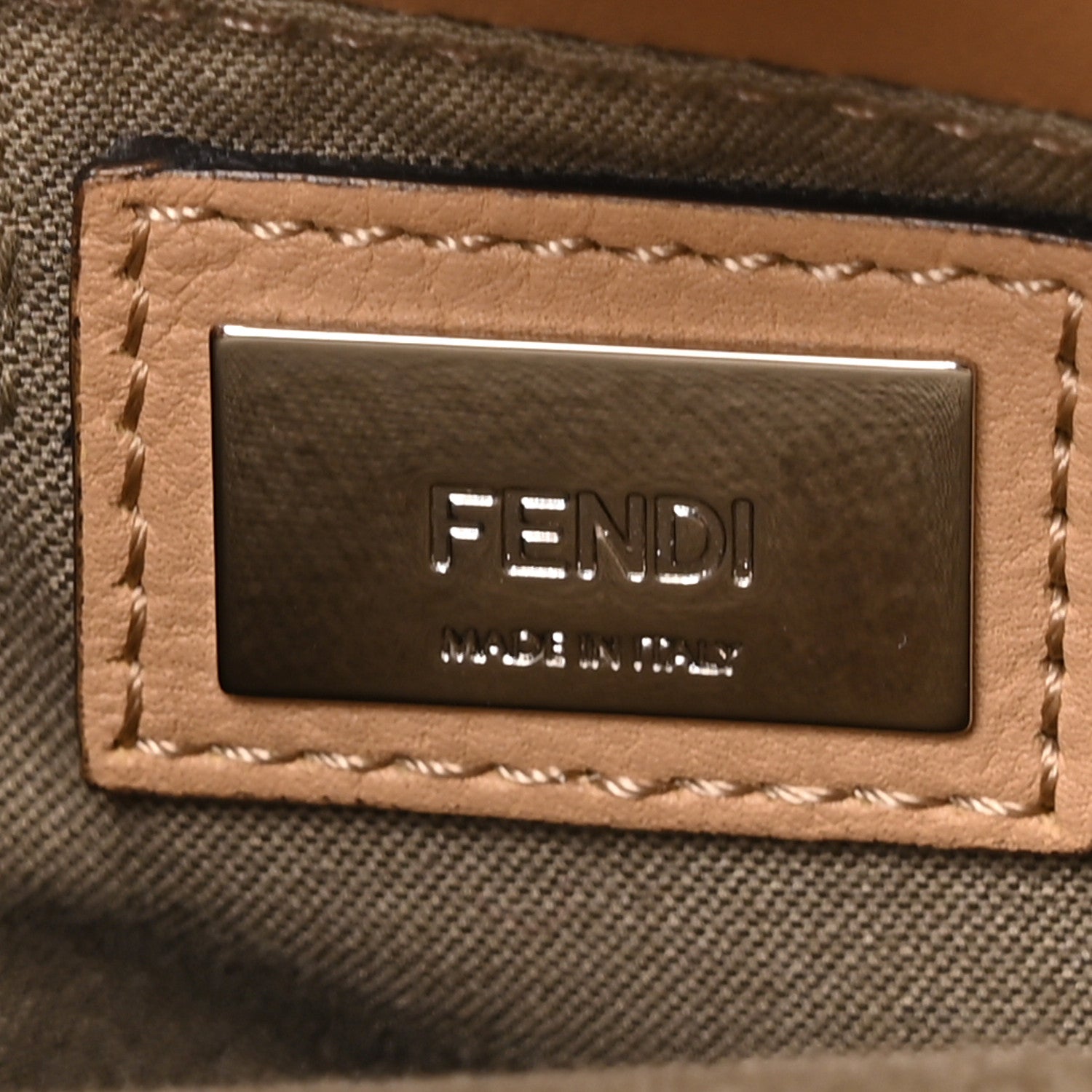 Fendi Woven Raffia Vitello Printed Petite 2Jours Tote Multicolor 6 of 10