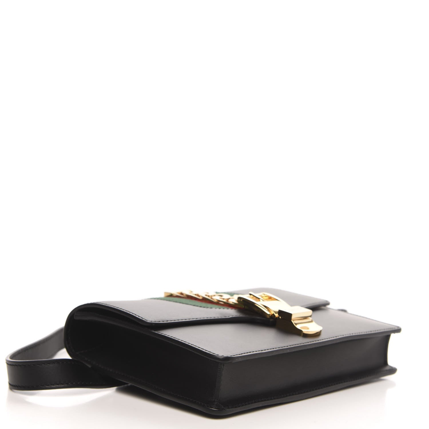 Gucci Calfskin Sylvie Belt Bag 95 38 Black 4 of 10