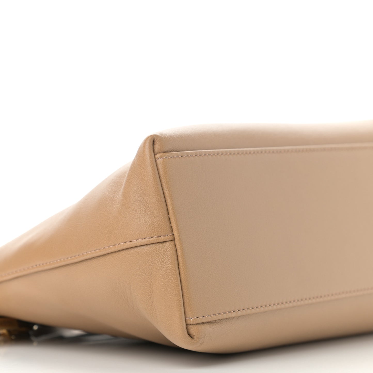 Lambskin Small Linea Matisse Top Handle Bag Natural Tan