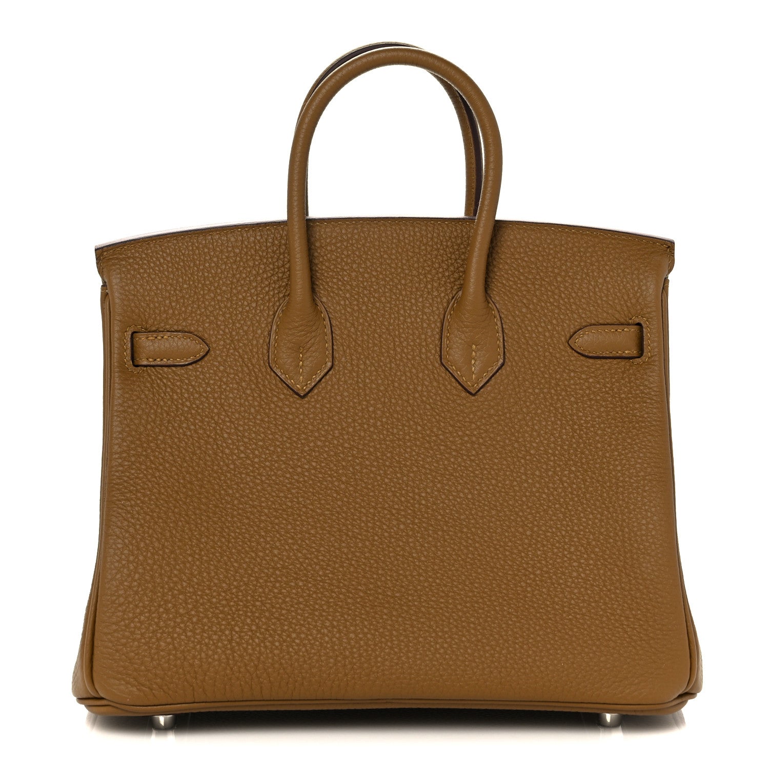 Hermes Togo Verso Birkin 25 Bronze Dore Bleu Brume 3 of 34