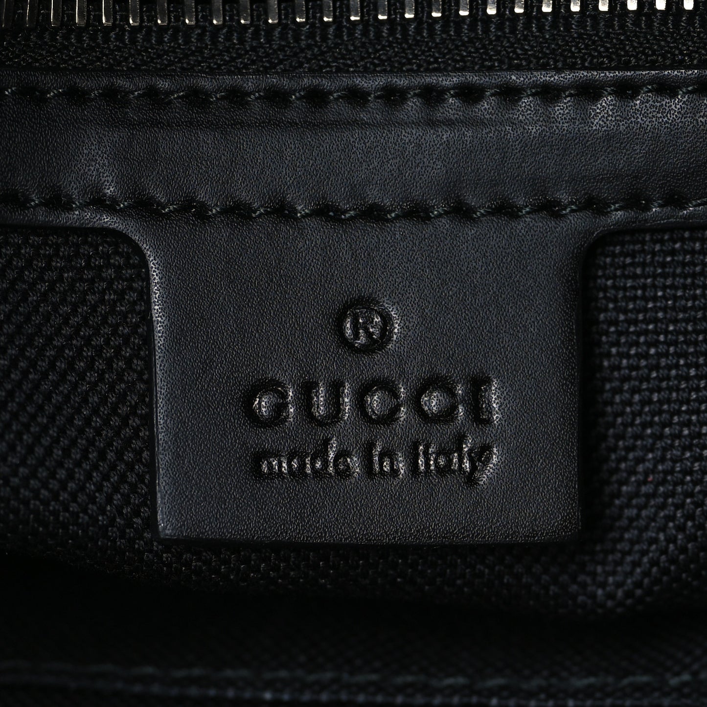 Soft GG Supreme Monogram Appia Calfskin Web East West Messenger Bag Black Grey
