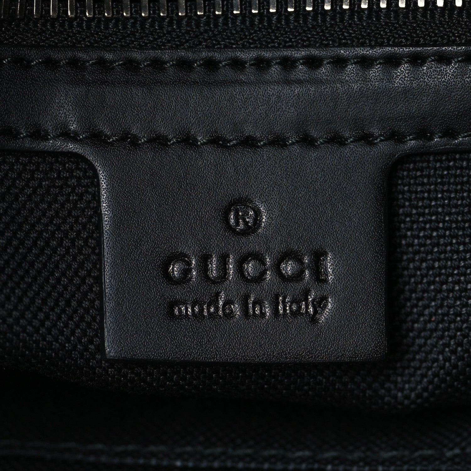 Gucci Soft GG Supreme Monogram Appia Calfskin Web East West Messenger Bag Black Grey 5 of 9