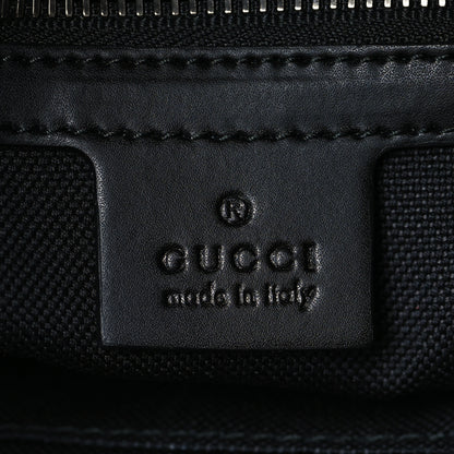 Gucci Soft GG Supreme Monogram Appia Calfskin Web East West Messenger Bag Black Grey 5 of 9