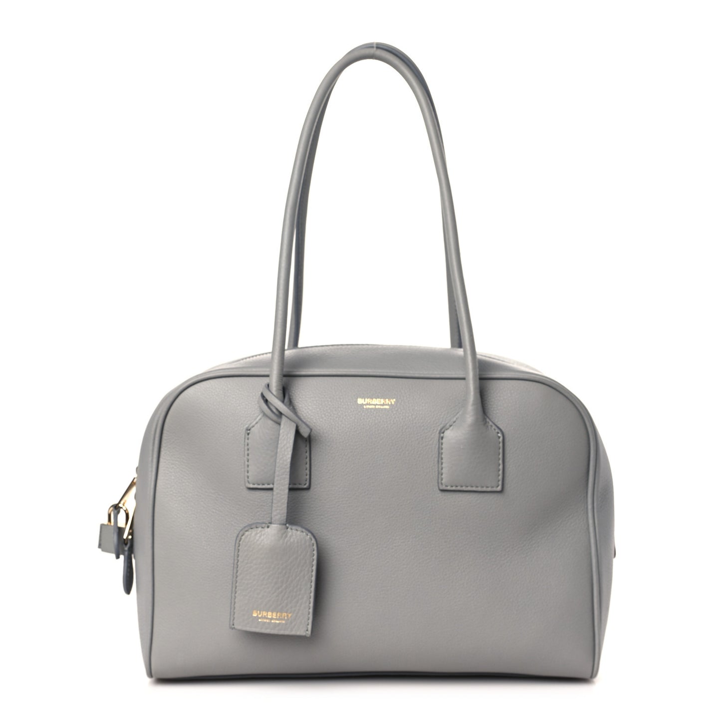 Soft Grain Calfskin Half Cube Bag Bright Cloud Grey