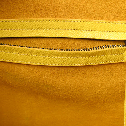 Celine Grained Calfskin Medium Phantom Luggage Yellow 7 of 18