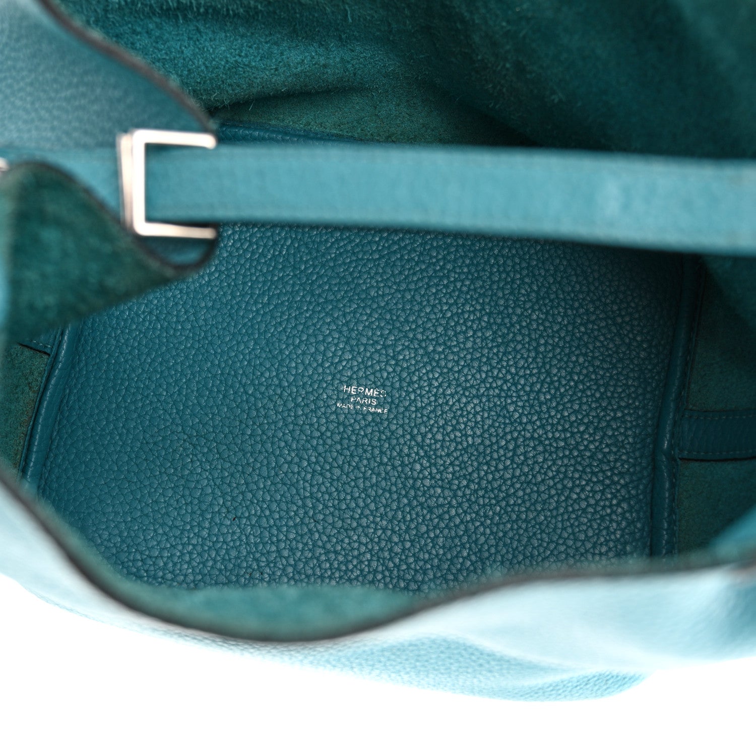 Hermes Taurillon Clemence Picotin Lock 22 MM Turquoise 5 of 14