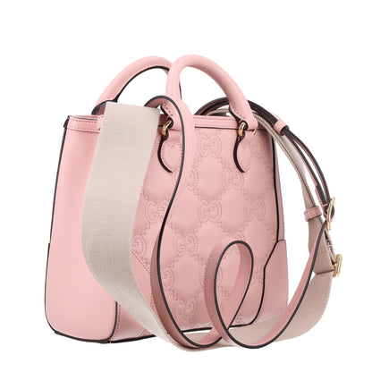 Gucci Calfskin GG Matelasse Mini Top Handle Bag Perfect Pink 3 of 10