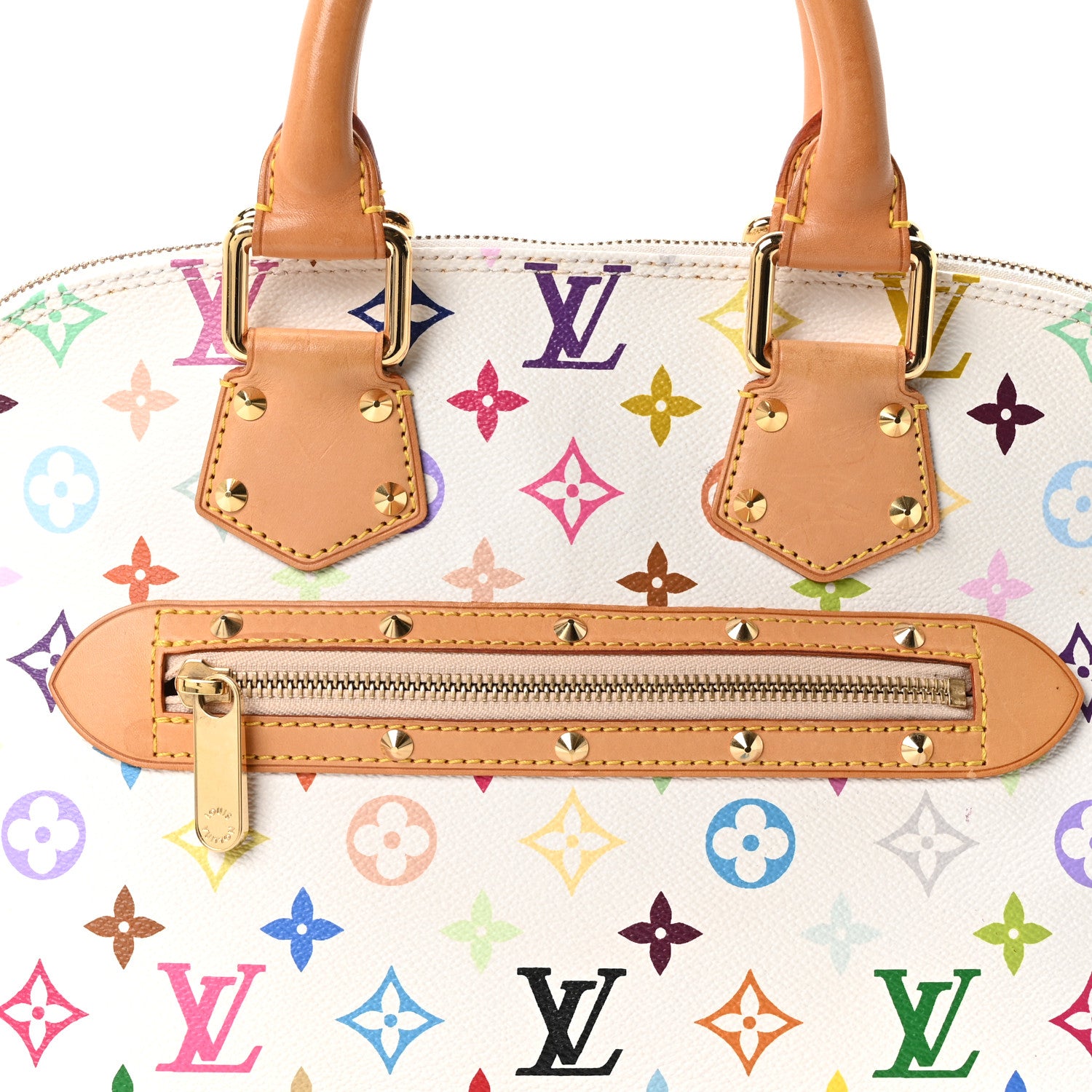 Louis Vuitton Monogram Multicolor Alma White 7 of 9