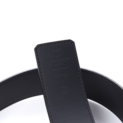 Louis Vuitton Monogram Eclipse Taigarama 40mm LV Initiales Reversible Belt 100 40 Black 4 of 4