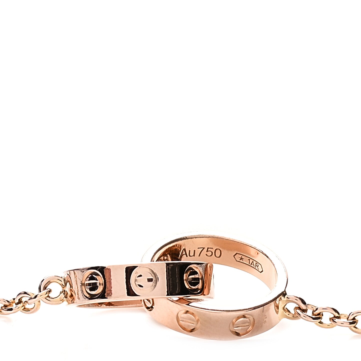 18K Pink Gold Interlocking LOVE Bracelet