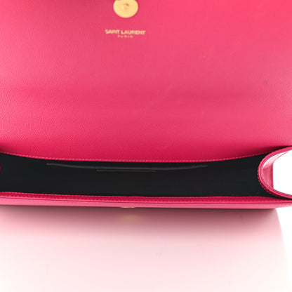 Saint Laurent Grain De Poudre Classic Monogram Cassandre Clutch Lipstick Fuchsia 5 of 7
