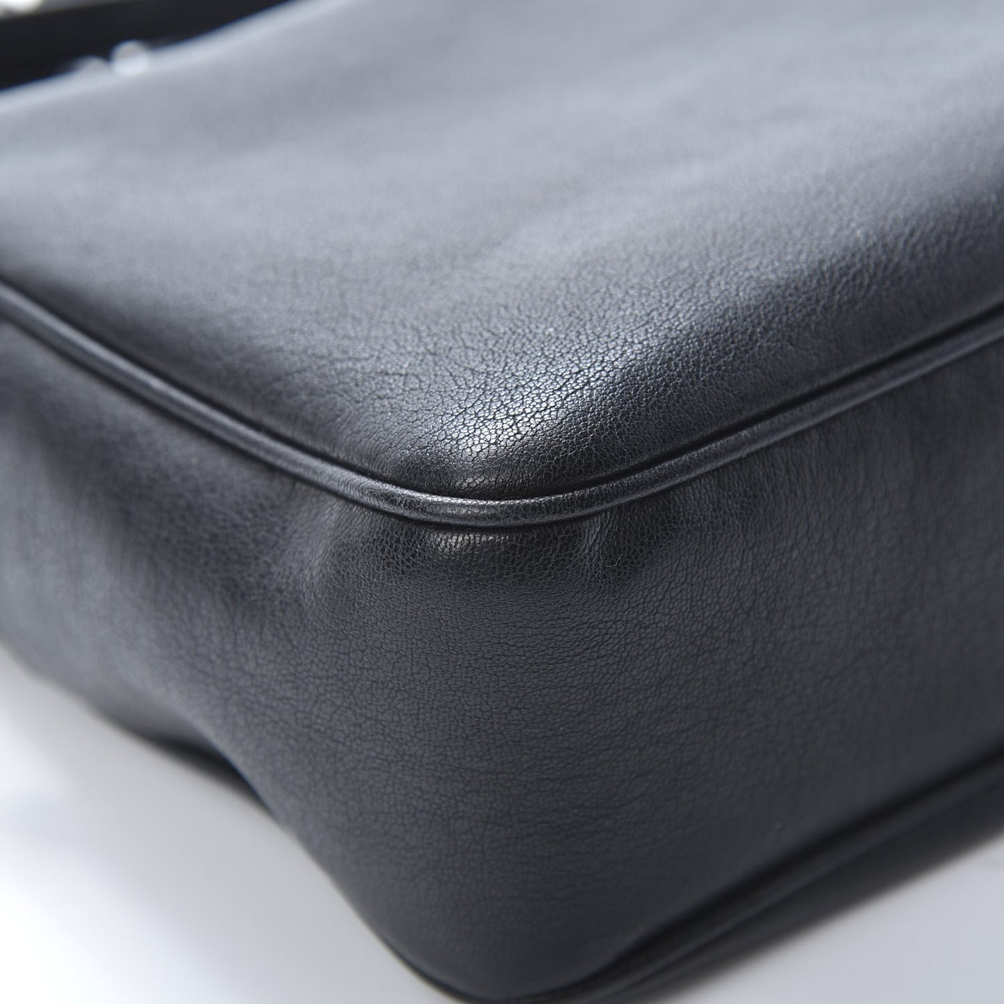 Lambskin Monogram Small Lou Camera Bag Black