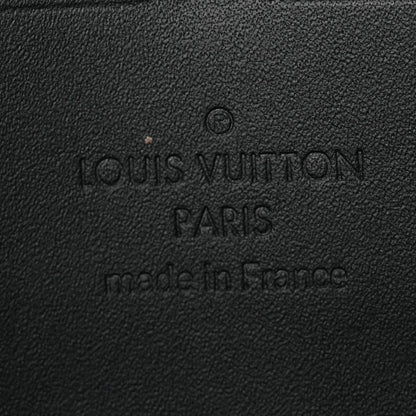Louis Vuitton Calfskin Graphic Print Twist Chain Wallet White Black White Black 6 of 10