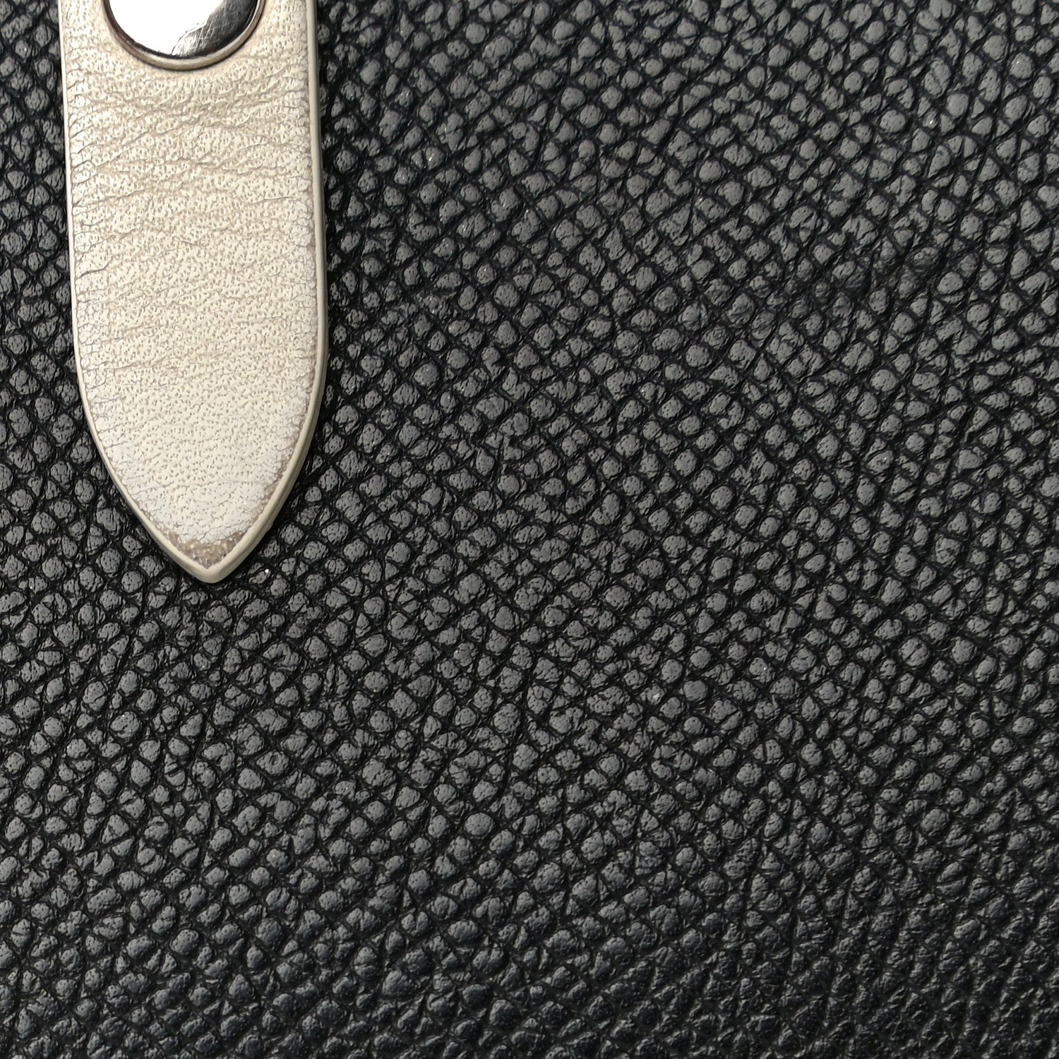 Celine Grained Calfskin Large Multifunction Strap Wallet Black Chalk 6 of 24