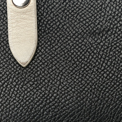Celine Grained Calfskin Large Multifunction Strap Wallet Black Chalk 6 of 24