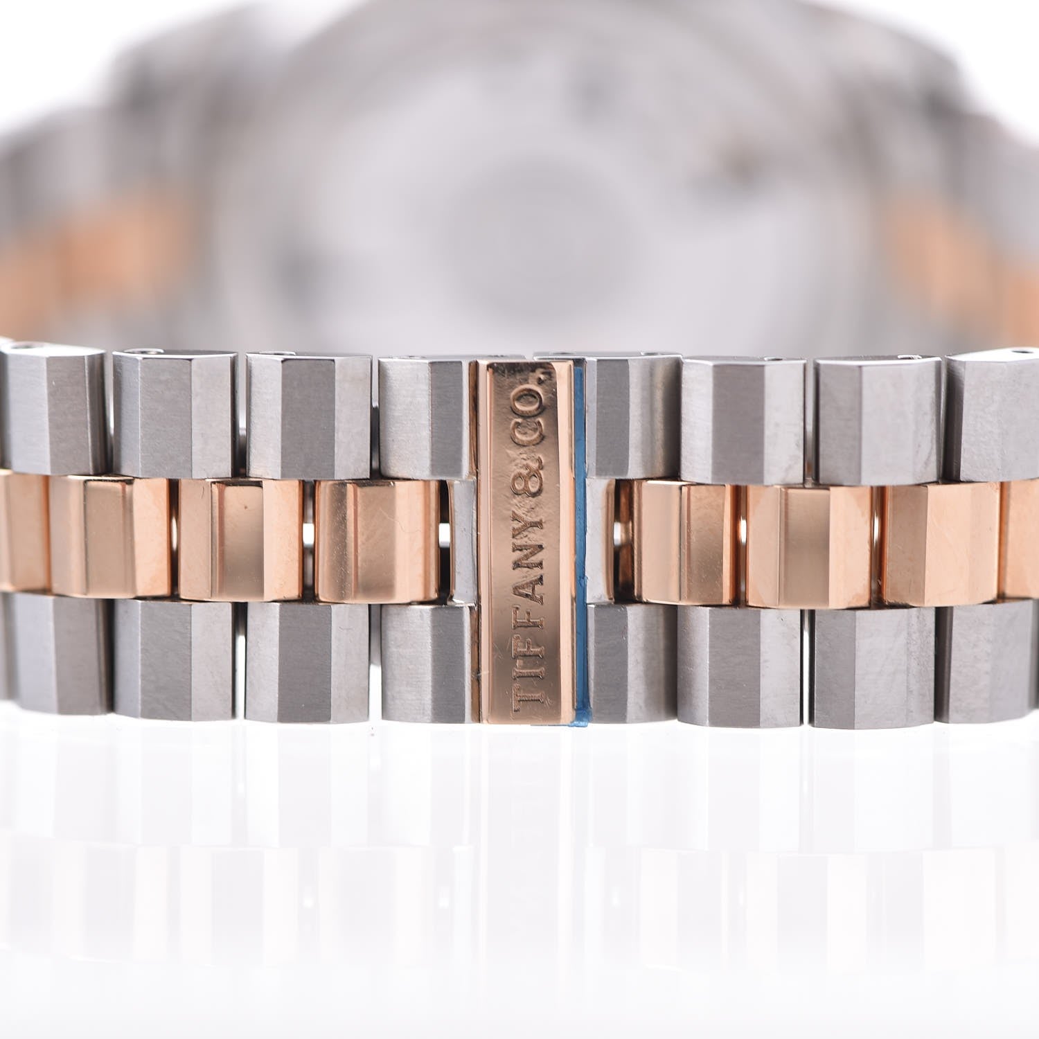 Tiffany Stainless Steel 18K Rose Gold 34mm CT60 3-Hand Automatic Watch 6 of 9