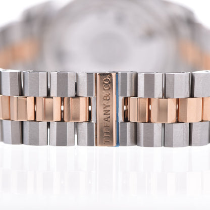 Tiffany Stainless Steel 18K Rose Gold 34mm CT60 3-Hand Automatic Watch 6 of 9