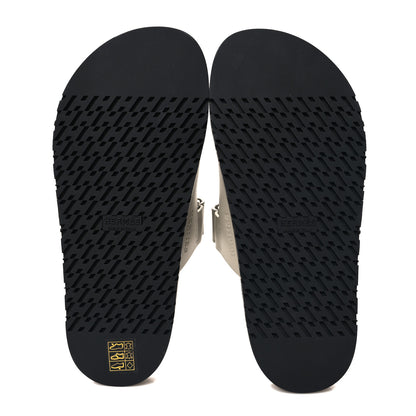 Hermes Calfskin Womens Chypre Sandals 37 Beige Mastic 5 of 9