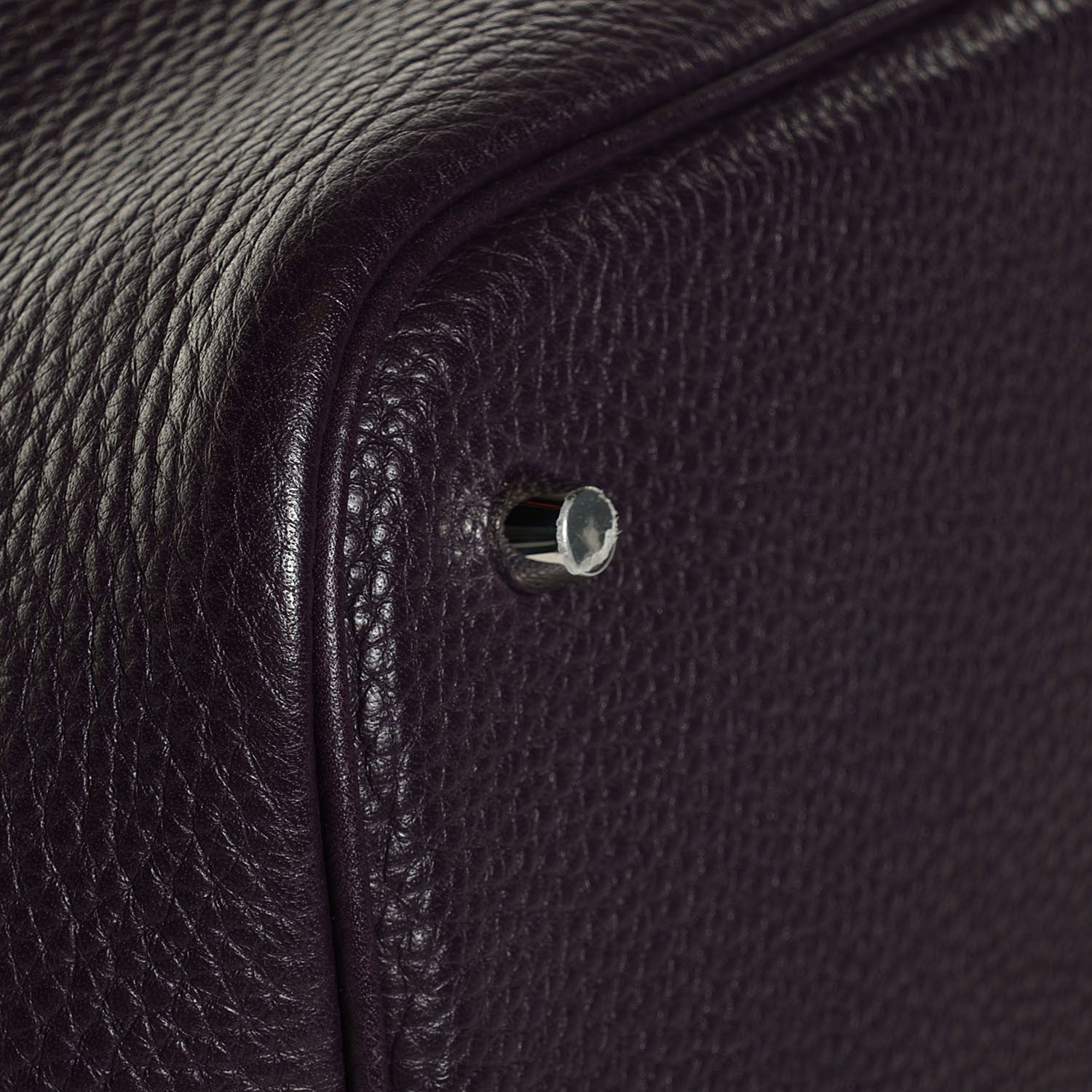 Hermes Taurillon Clemence Picotin Lock GM Raisin 5 of 15