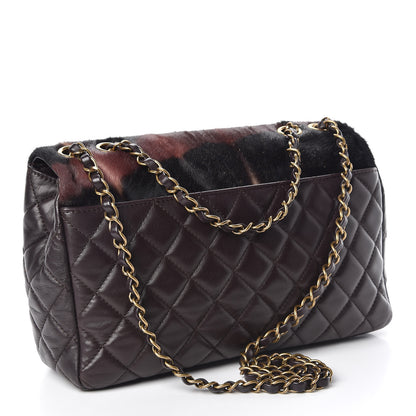 Chanel Pony Hair Lambskin Medium Paris Dallas Single Flap Gold 4 of 10