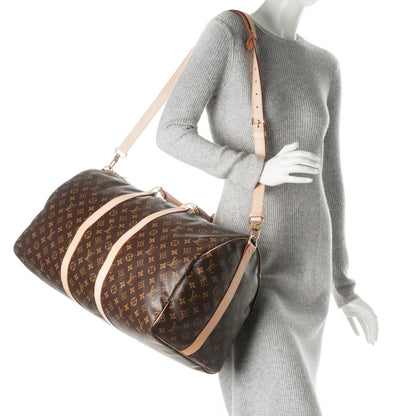 Louis Vuitton Monogram Keepall Bandouliere 55 2 of 7