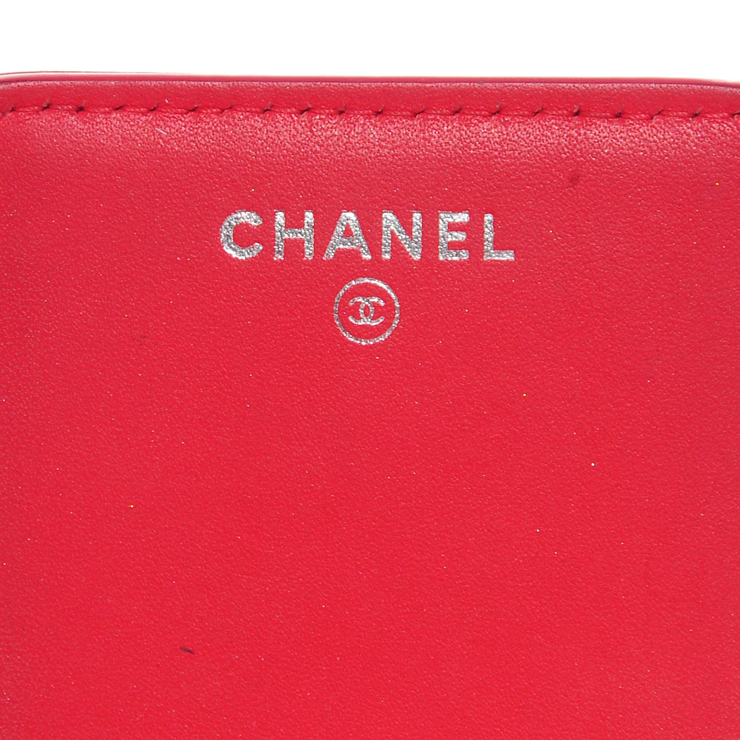 Chanel Iridescent Caviar Quilted iPhone 5 Case Holder Red 8 of 10