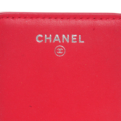 Chanel Iridescent Caviar Quilted iPhone 5 Case Holder Red 8 of 10