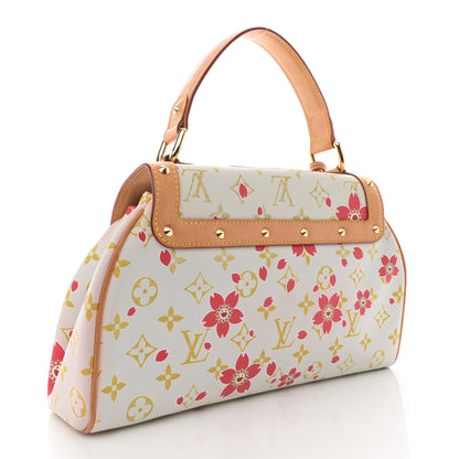Louis Vuitton Monogram Cherry Blossom Sac Retro Bag Red 3 of 14