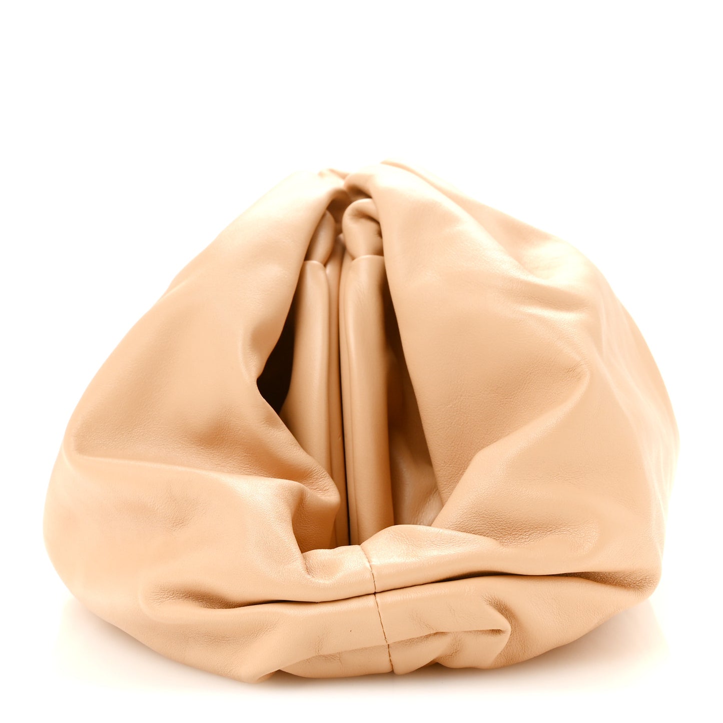 Smooth Butter Calf The Pouch Oversized Clutch Almond