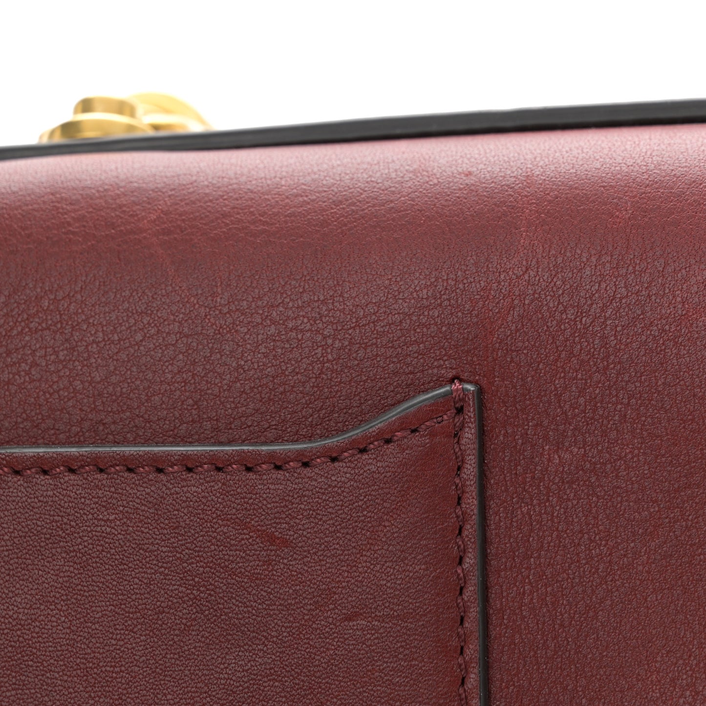 Calfskin Small Nile Bracelet Minaudiere Bag Plum Purple