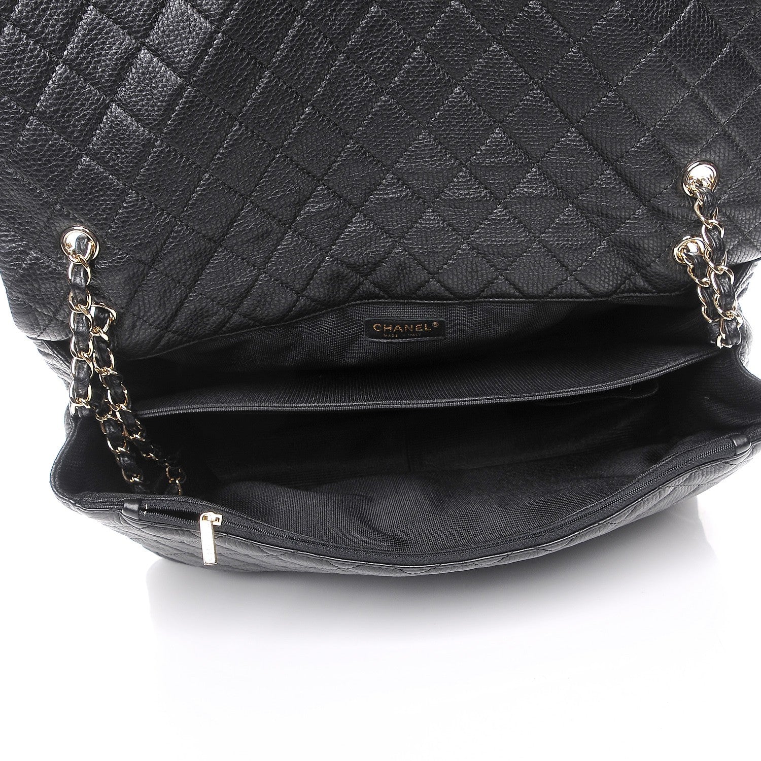Chanel Calfskin Quilted XXL Travel Flap Bag Black 5 of 7