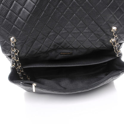 Chanel Calfskin Quilted XXL Travel Flap Bag Black 5 of 7