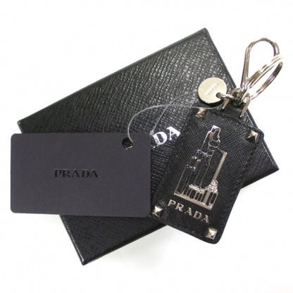Prada Saffiano Portachiavi Key Ring Black 3 of 5