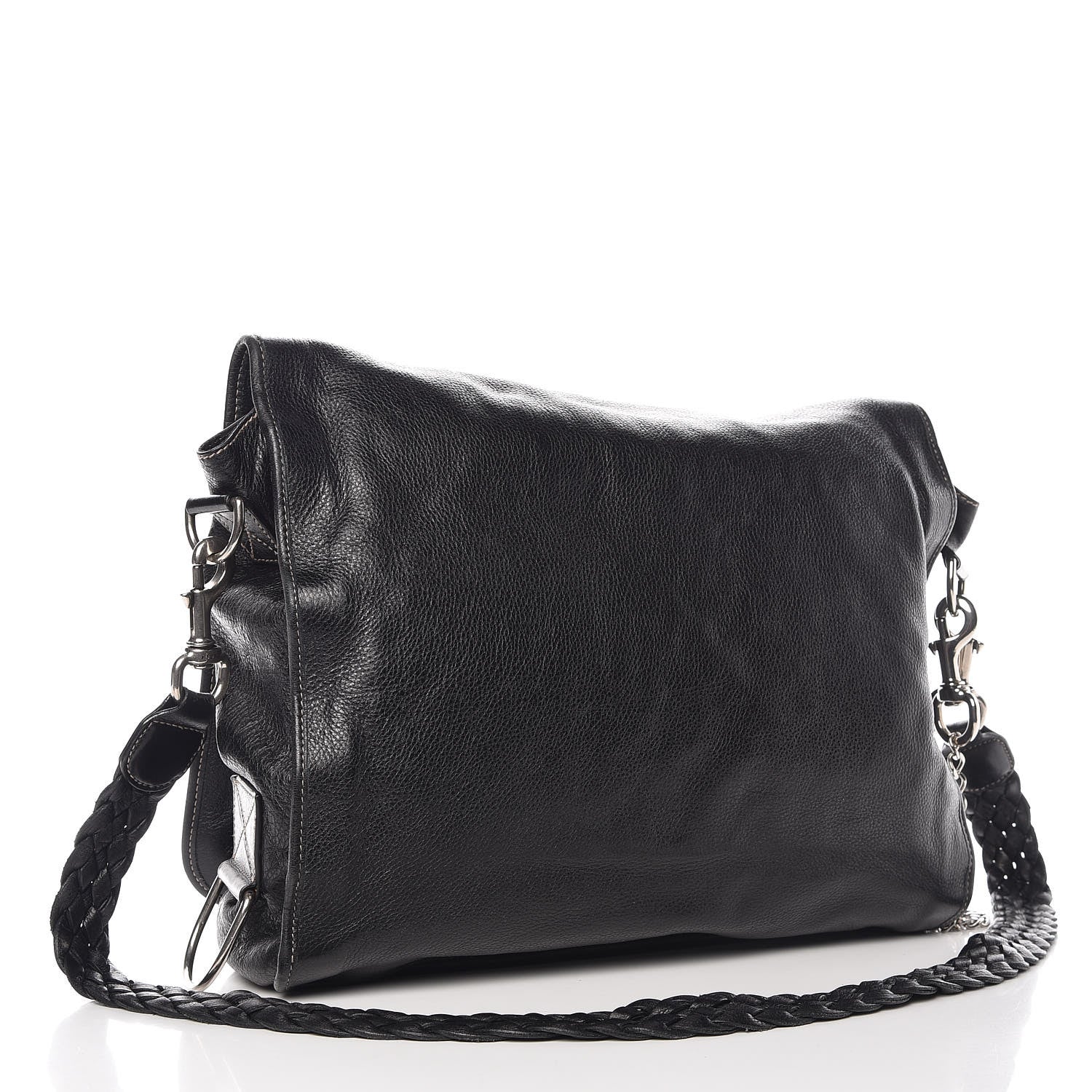 Gucci Calfskin Messenger Bag Black 3 of 10