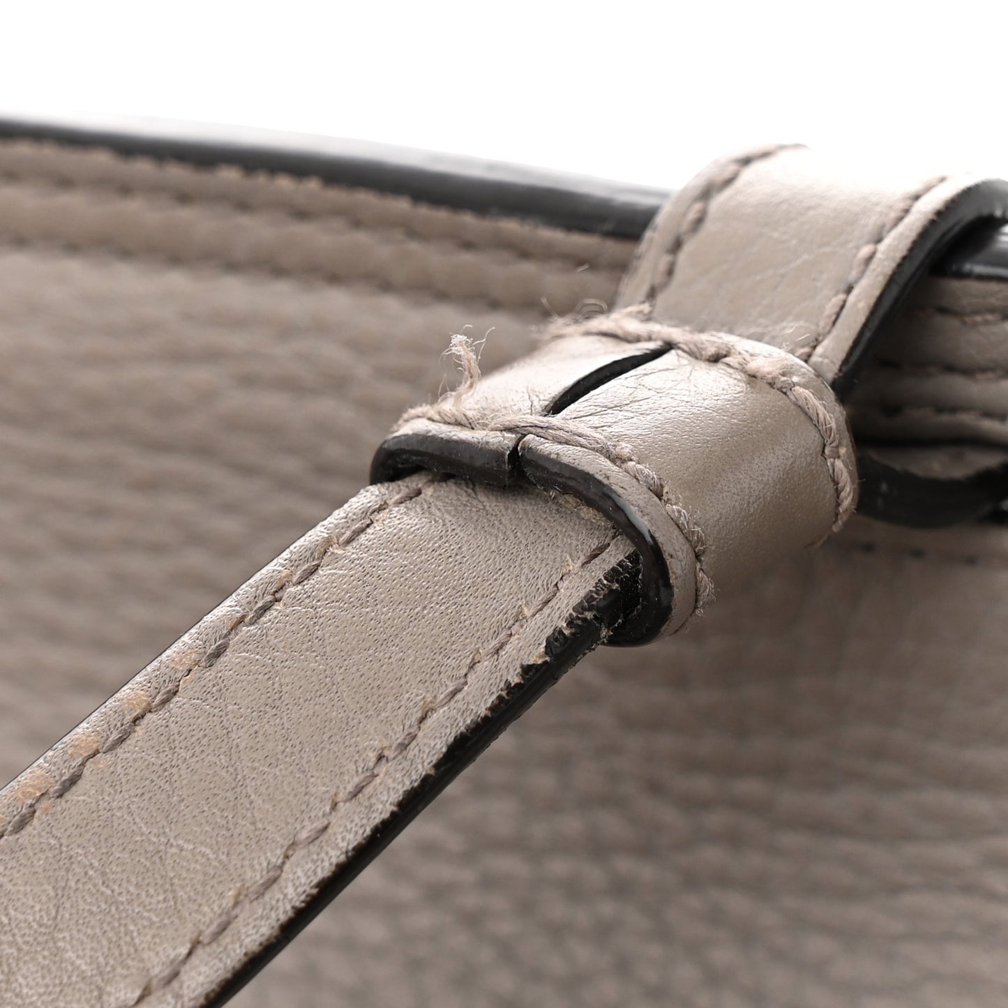 Cellarius Calfskin Large Bamboo Daily Top Handle Bag Storm Grey