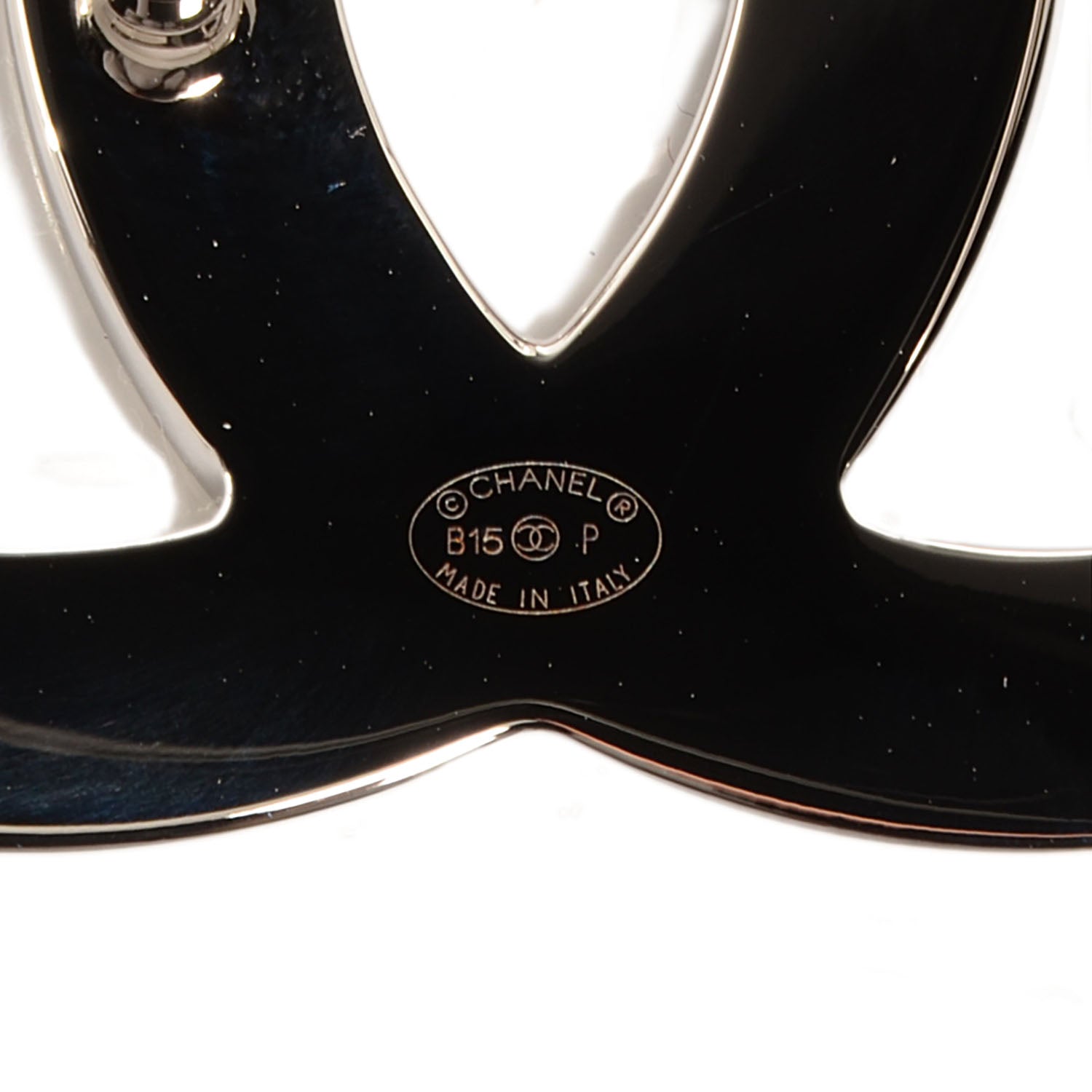 Chanel Reversible Leather CC Logo Belt 80 White Black 5 of 6