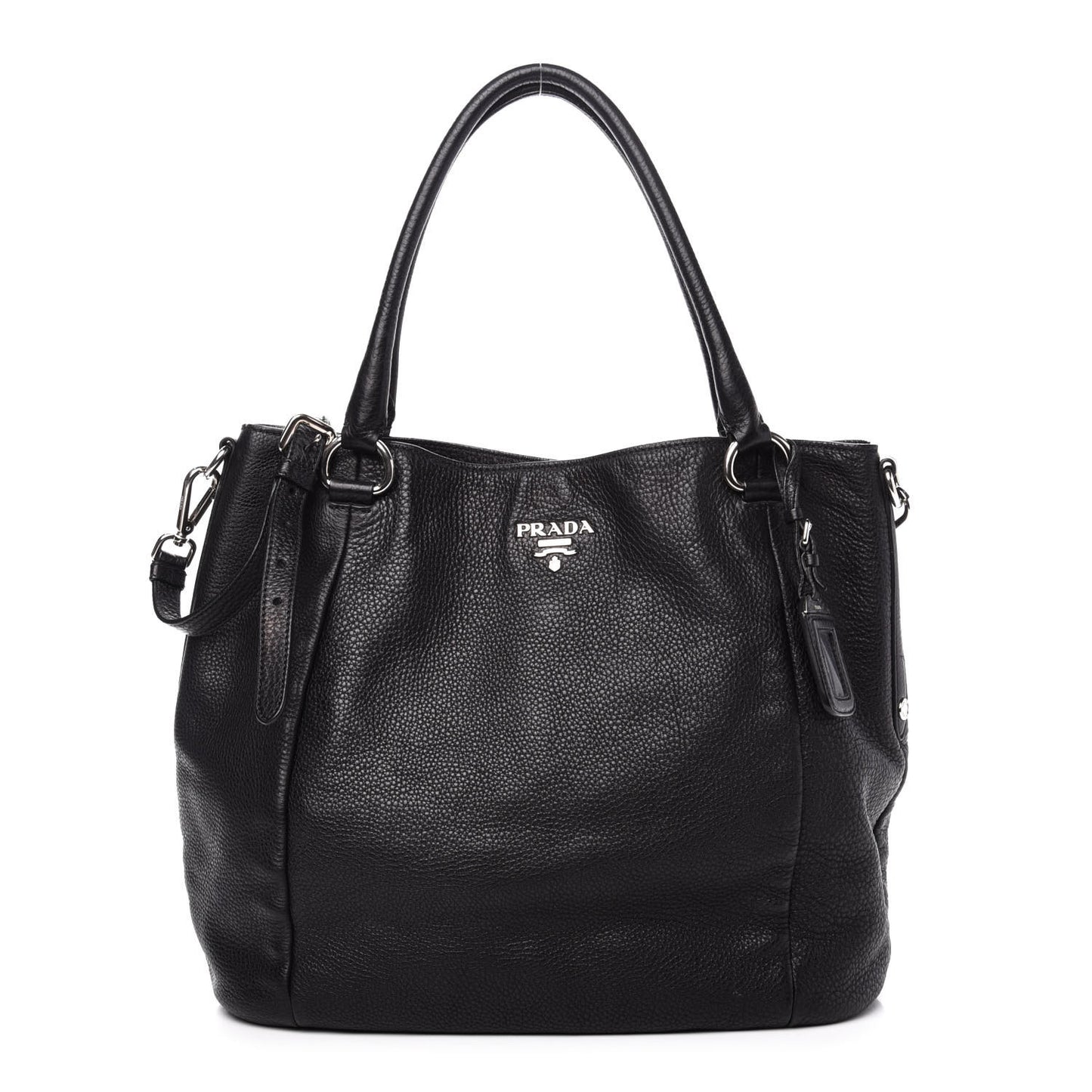 Vitello Daino Tote Black
