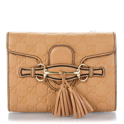 Gucci Guccissima Mini Emily Chain Shoulder Bag Camelia 1 of 7