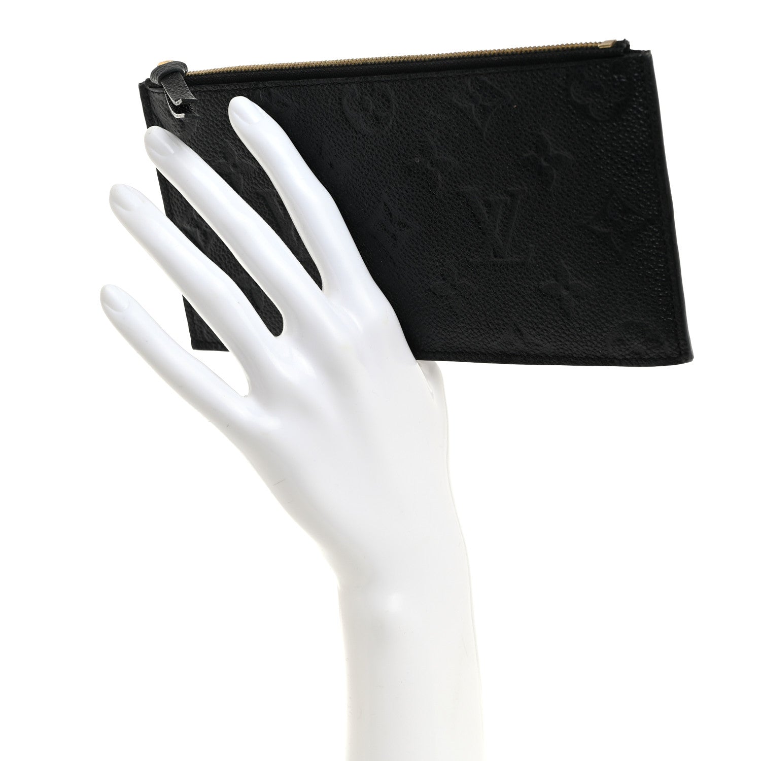 Louis Vuitton Empreinte Felicie Chain Wallet Zippered Insert Black 2 of 6