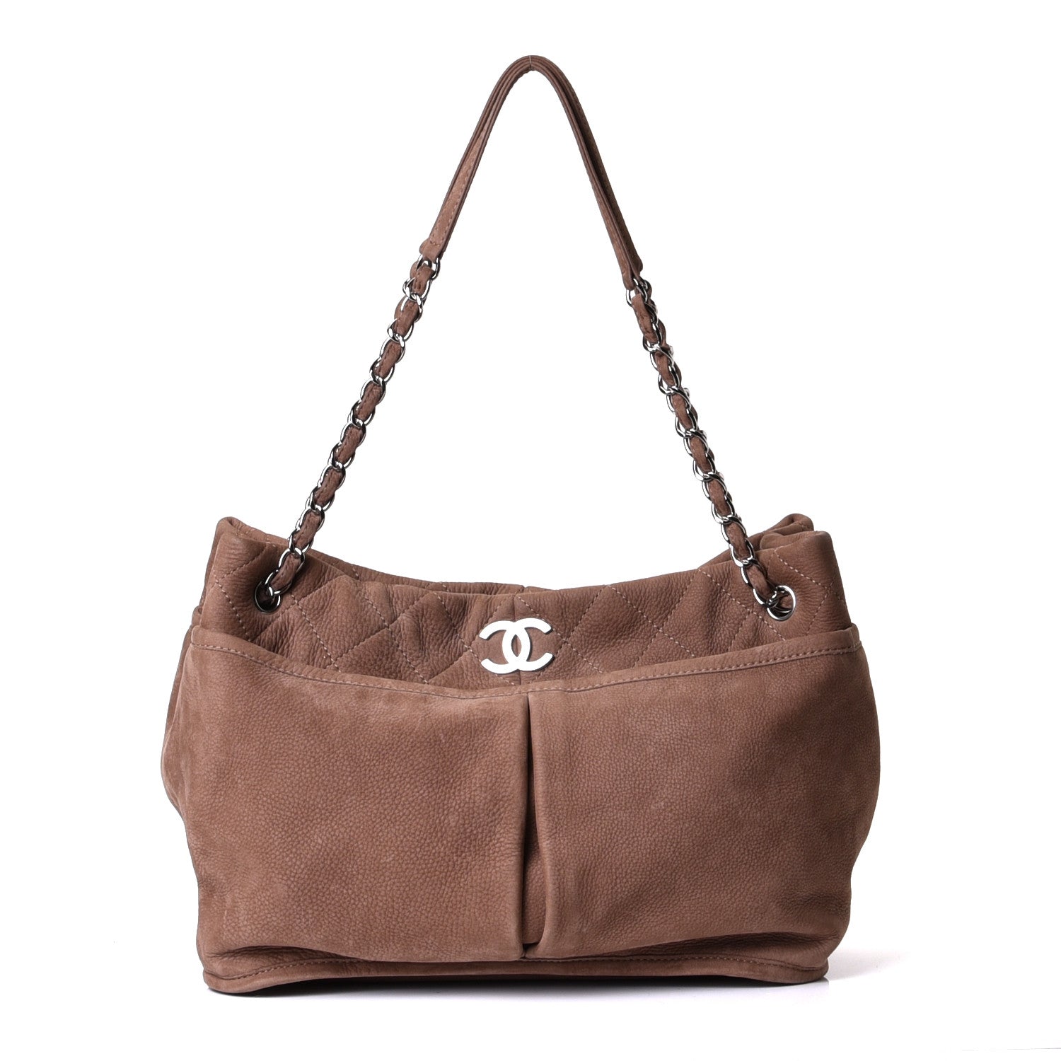 Chanel Ultra Soft Suede Calfskin Natural Beauty Tote Brown 1 of 5