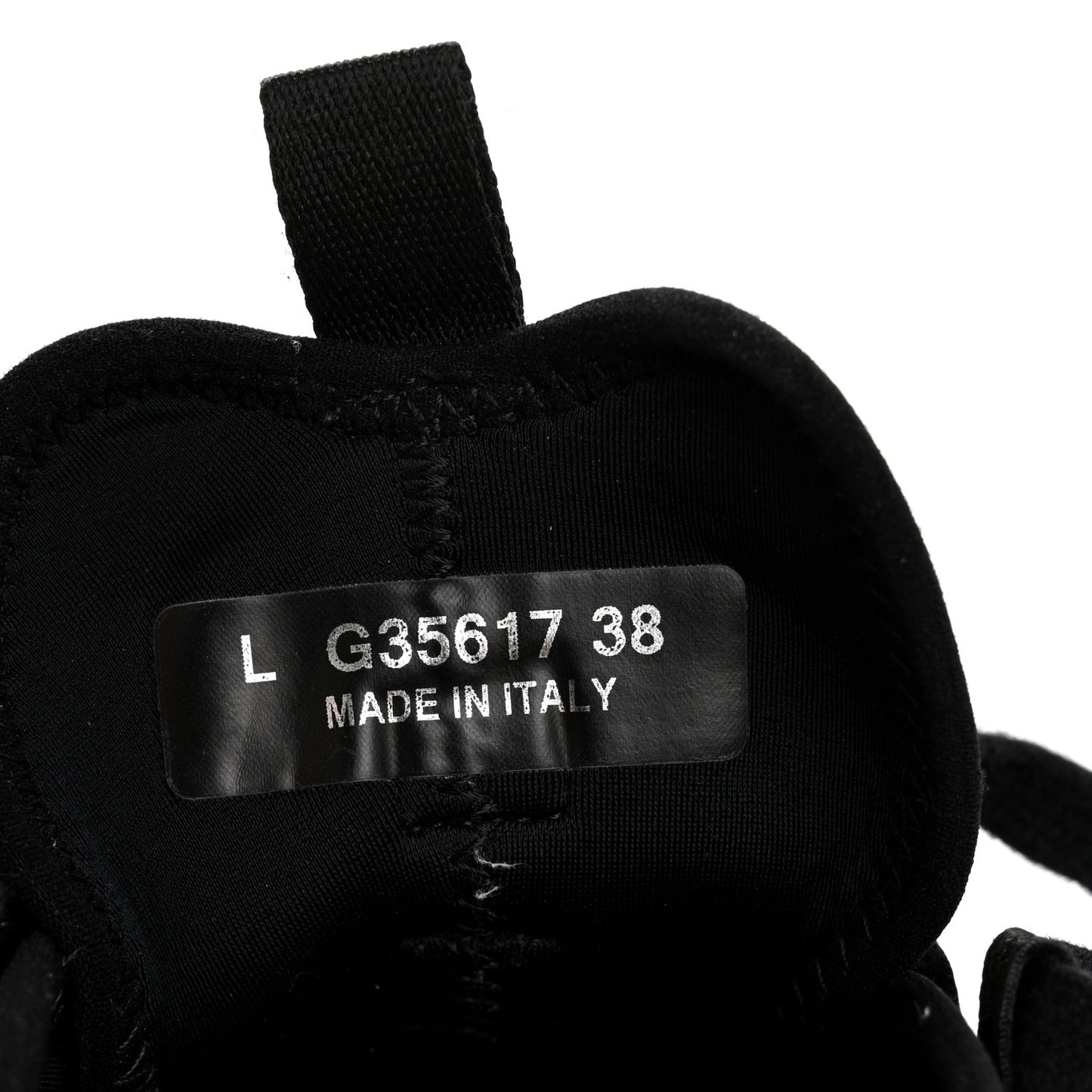 Velvet Calfskin Mixed Fibers CC Sneakers 38 Black