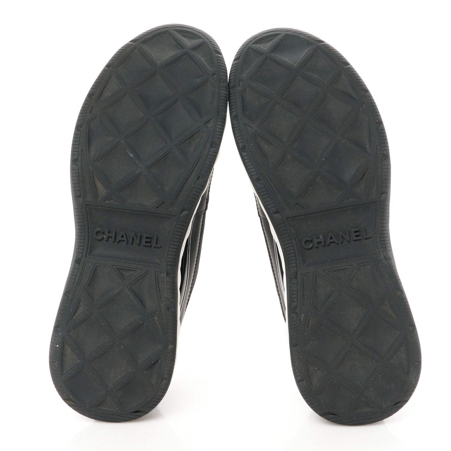 Chanel Velvet Calfskin Mixed Fibers CC Sneakers 41 Black 5 of 10