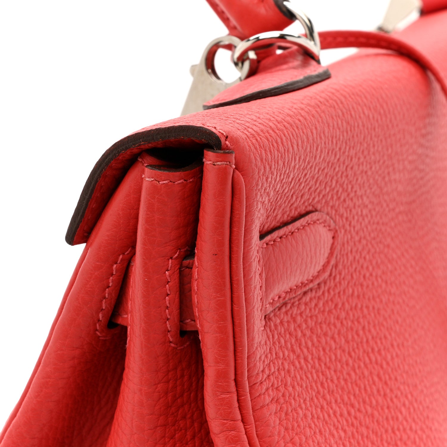 Hermes Togo Kelly Retourne 35 Rouge Pivoine 17 of 18