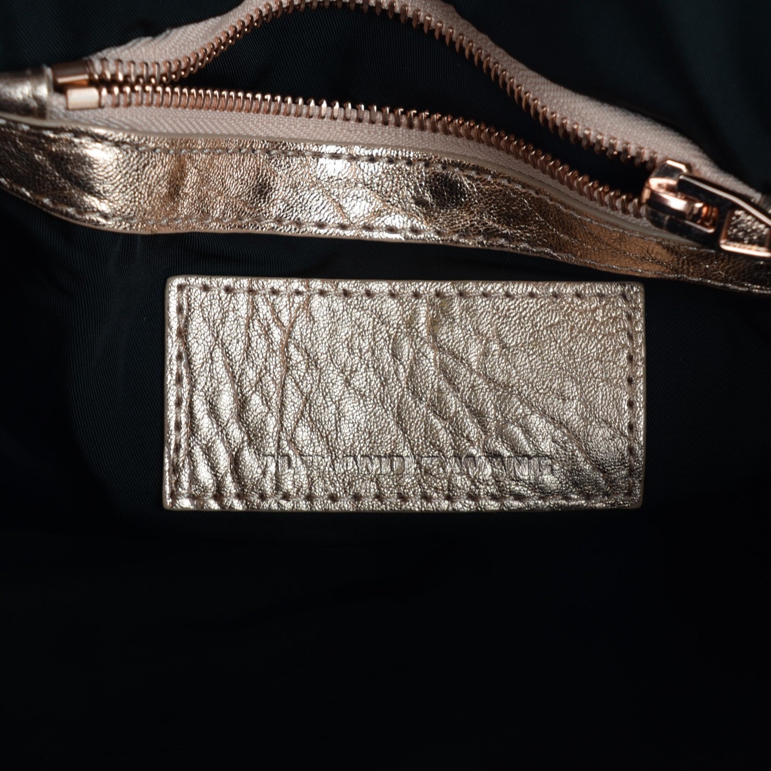 Alexander Wang Metallic Pebbled Lambskin Rockie Rose Gold 6 of 8